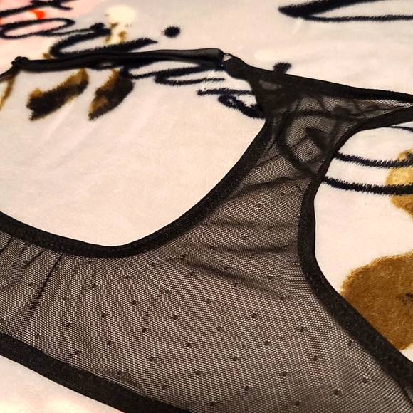 Victoria's Secret Black Lace Front Closure Razorback Bra 34 C - Picture 10 of 12